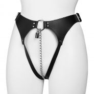 Rimba Ceinture Chasteté en Cuir pour Femme avec Chaîne