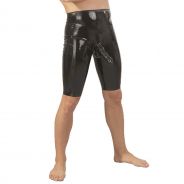 Late X Short Long en Latex avec Manchon de Pénis pour Hommes