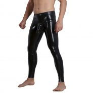 Late X Pantalon en Latex avec Manchon de Pénis pour Hommes