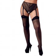 Cottelli Culotte Résille avec Porte-Jarretelles Grande Taille