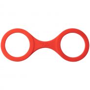 Quickie Cuffs Menottes en Silicone de Taille Moyenne Rouge