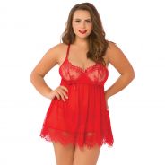 Seven to Midnight High Bed of Roses Ensemble Nuisette Grande Taille