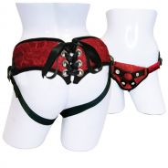 Sportsheets Corset en dentelle rouge Harnais Gode ceinture