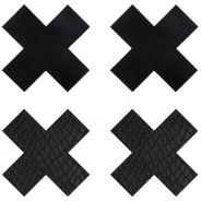 Peekaboos Cache-Tétons Autocollants en Croix Lot de 2