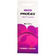 Protex Fruity Flavour Boite de 10 Préservatifs Saveurs Fraise et Tutti Frutti