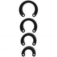 Mancage Boîte de 5 Anneaux de Rechange Noirs