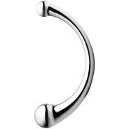 Sinful Gode Stimulateur Point G&P en Acier Inoxydable 24 cm