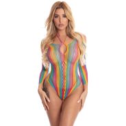 Pink Lipstick Body Multicolore À Manches Longues