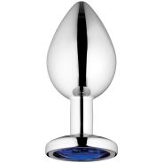 Sinful Blue Jewel Plug Anal en Métal Medium