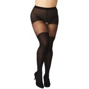 NORTIE Kvan Collants Ouverts avec Noeud Grande Taille