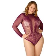 Nortie Clover Body Bordeaux Sans Entrejambe Grande Taille