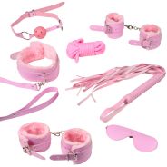 baseks Pink Fluffy Ensemble de Bondage pour Débutant·e·s