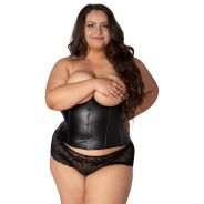 NORTIE Fetish Wetlook Corset Grande Taille