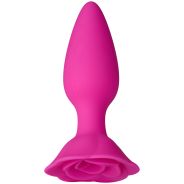 baseks Pink Rose Plug Anal en Silicone