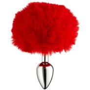 Alive BDSM Line Fluffy Red Plug Anal en Métal S