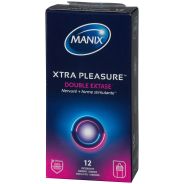 Manix Xtra Pleasure Double Extase Préservatifs 12 pcs