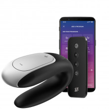 Satisfyer Double Fun Vibromasseur Connecté pour Couples Image du produit avec l'application 1