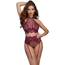 Dreamgirl Ensemble Porte-Jarretelles Violet Image du produit 1