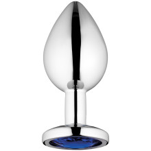 Sinful Blue Jewel Plug Anal en Métal Medium