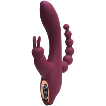 Sinful Triple Fun Bordeaux Vibromasseur Rabbit Rechargeable Image du produit 1