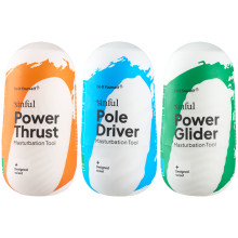 Sinful Masturbation Toolbox Pack de 3 Masturbateurs