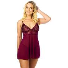 NORTIE Basil Babydoll Ensemble Bordeaux Image du produit 1