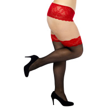 NORTIE Wilderness Bas avec Ourlet en Dentelle Rouge Grande Taille Image du produit 1