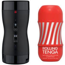 TENGA Vacuum Gyro Roller Masturbateur + TENGA Rolling Cup