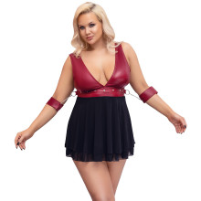 Cottelli Bondage Robe Babydoll Grande Taille Image du produit sur un modèle 1