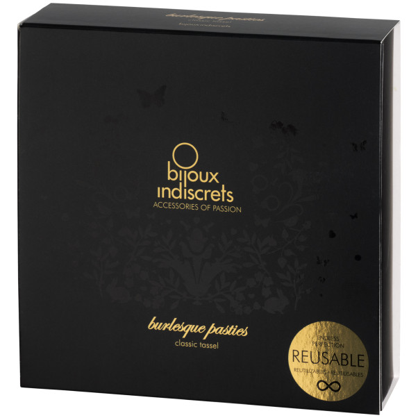 Bijoux Burlesque Pasties Cache-tétons en Cuir Image de l'emballage 90