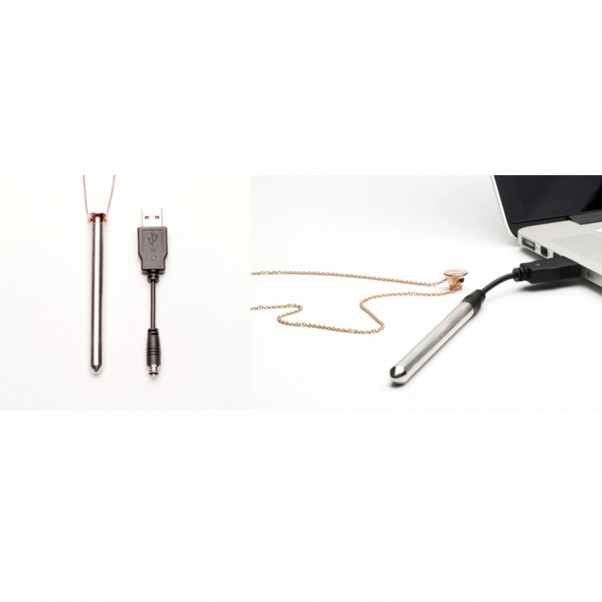 Crave Vesper Collier en Or Rose avec un Stimulateur  4