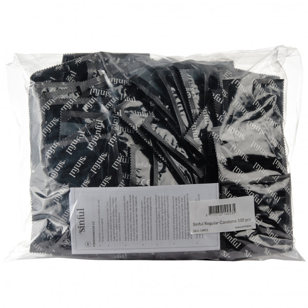 Sinful Regular Lot de 100 Préservatifs Standards  90
