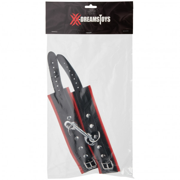 SToys Håndleds Manchetter Læder Smalle Rød Pack 90