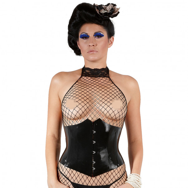 Late X Corset en Latex avec Dentelle 3