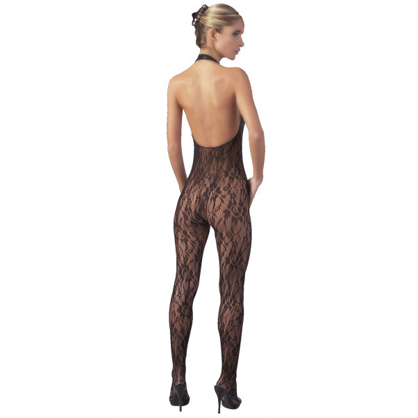 Mandy Mystery Blonde Halterneck Catsuit med Perler  2