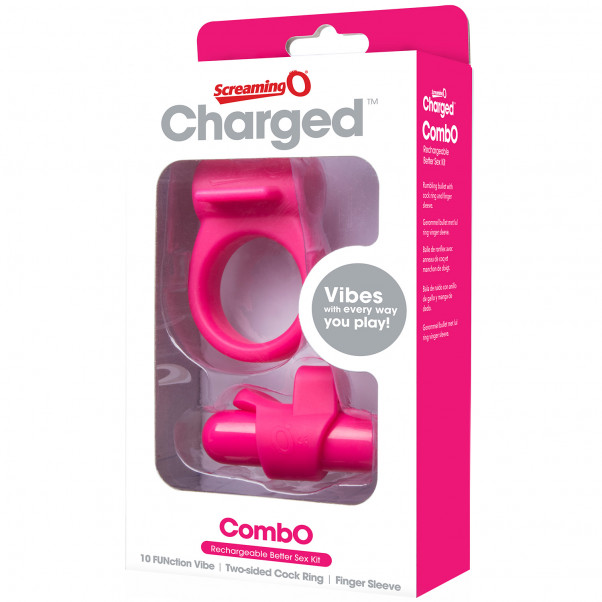 Screaming O Charged Combo Anneau Masculin et Doigt Vibrant Rechargeable  7