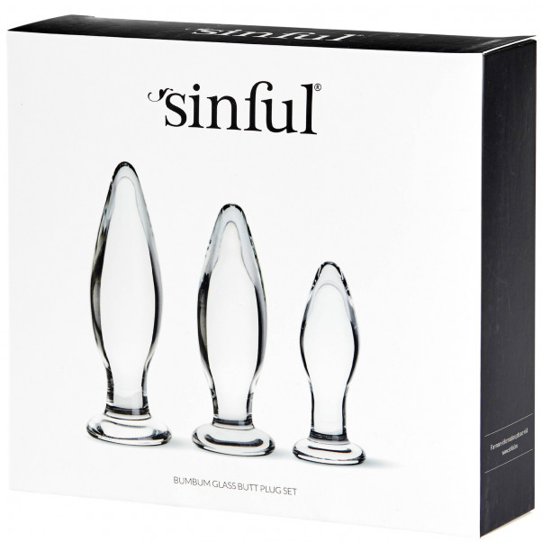 Sinful BumBum Ensemble de Plug Anal en Verre  10