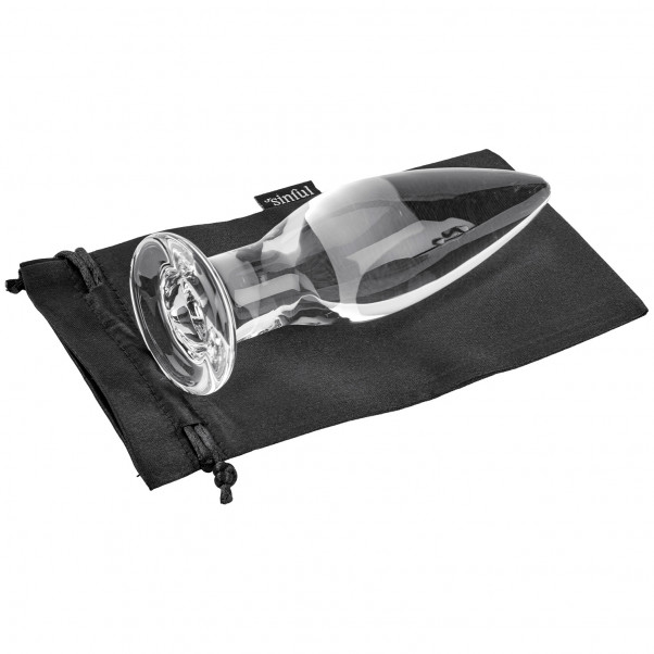 Sinful BumBum Plug Anal en Verre Grand  2