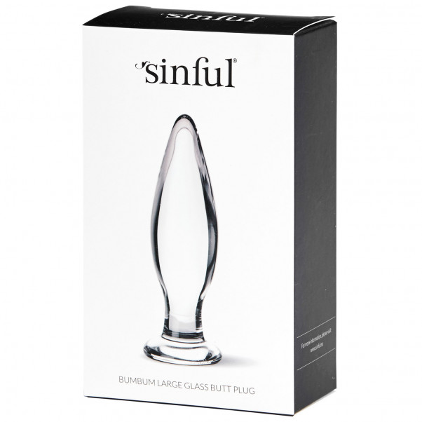 Sinful BumBum Plug Anal en Verre Grand  4