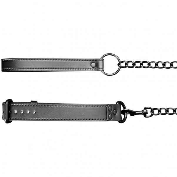 Obaie Collier en Similicuir avec Chaîne  4