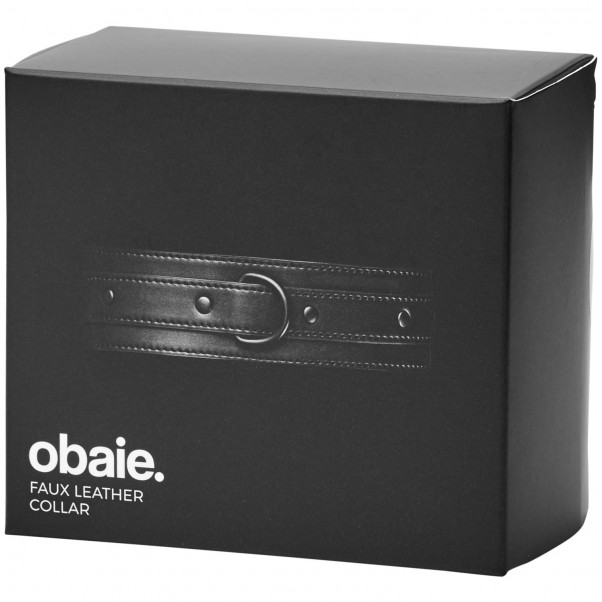 Obaie Collier en Similicuir avec Anneau en D  90