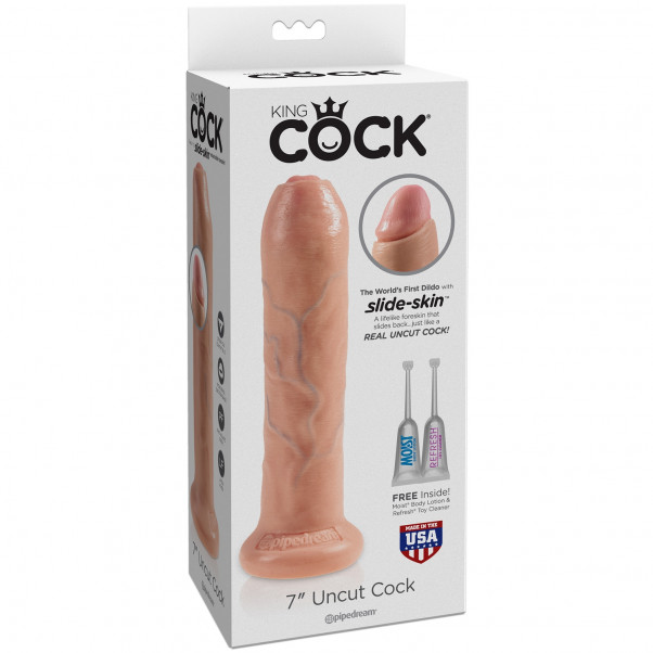 King Cock Uncut Gode Réaliste 20 cm  4