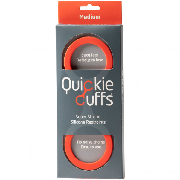 Quickie Cuffs Menottes en Silicone de Taille Moyenne Rouge  2