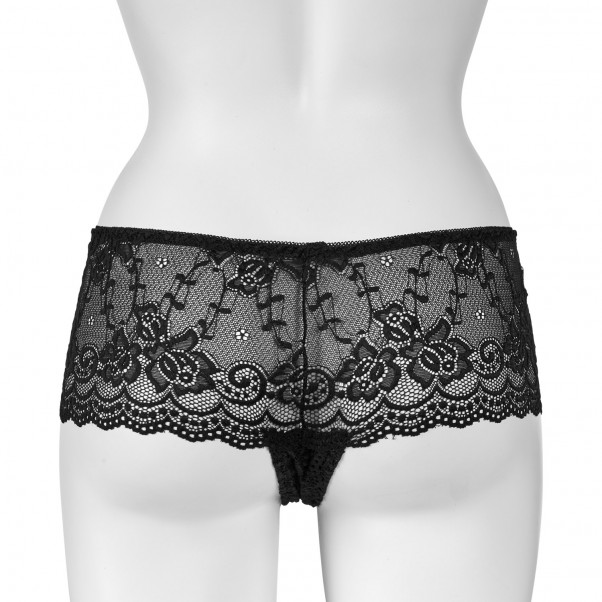 Nortie Gunilla Shorty Ouvert en Dentelle Noire  6