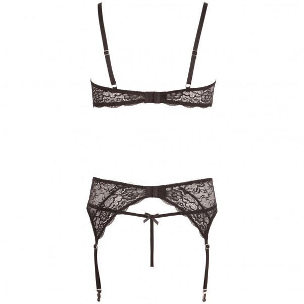 Abierta Fina Blonde Åben BH Sæt  4
