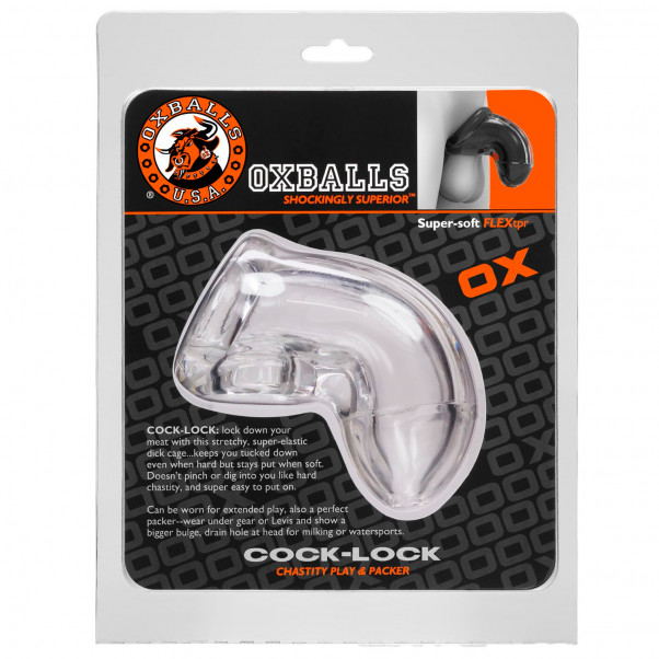 Oxballs Cock Lock Kyskhedsbælte Clear One-Size  3
