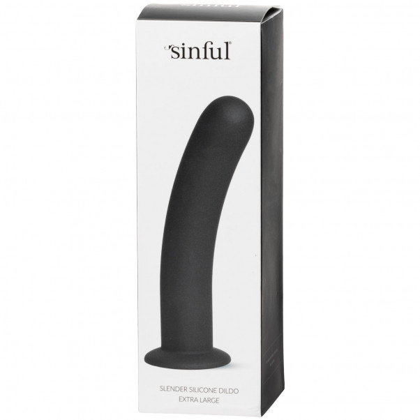 Sinful Slender Silicone Gode Noir Extra Large  6