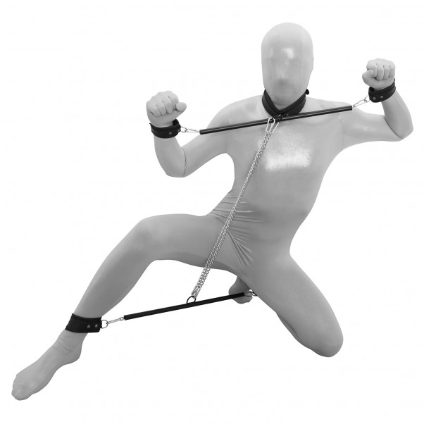 Kiotos Prisoner Spredestænger med Kæder og Læder Manchetter  3