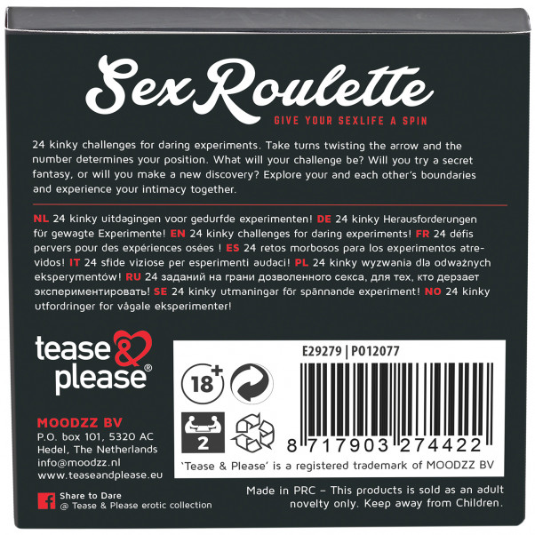 Tease & Please Kinky Sex Jeu de Roulette pour Couples  4