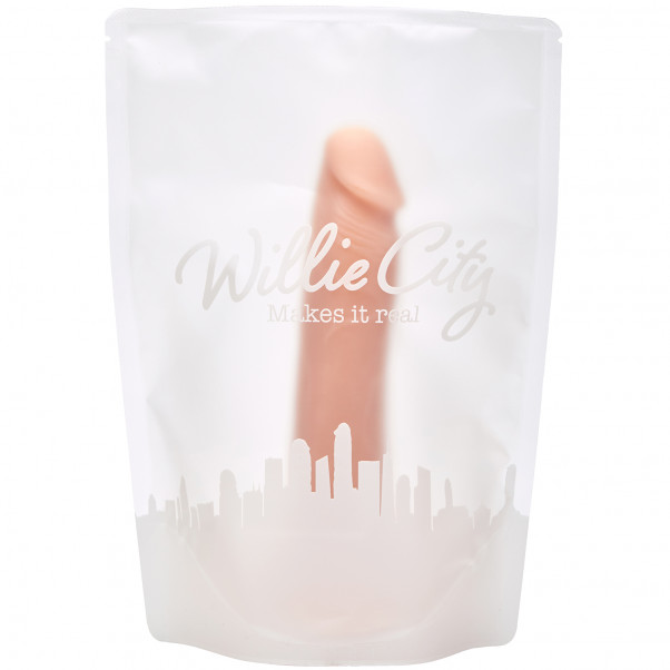 Willie City Luxe Gode Ventouse Réaliste en Silicone 18 cm  100